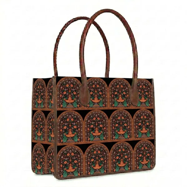 Brown_Printed_Tote_Bag_For_Women