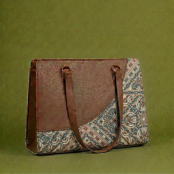 Brown_Printed_Fabric_Tote_Bag_For_Women