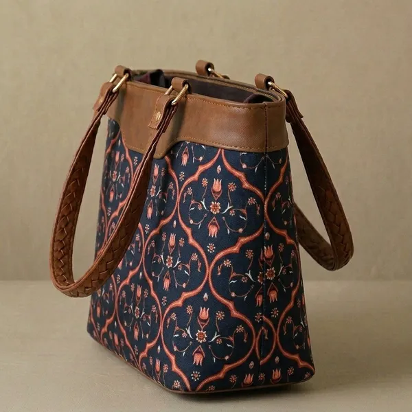 Black_Printed_Structured_Tote_Bag_For_Women