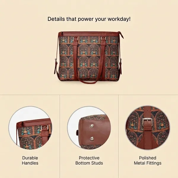 Brown_Faux_Leather_Printed_Tote_Bag_For_Women