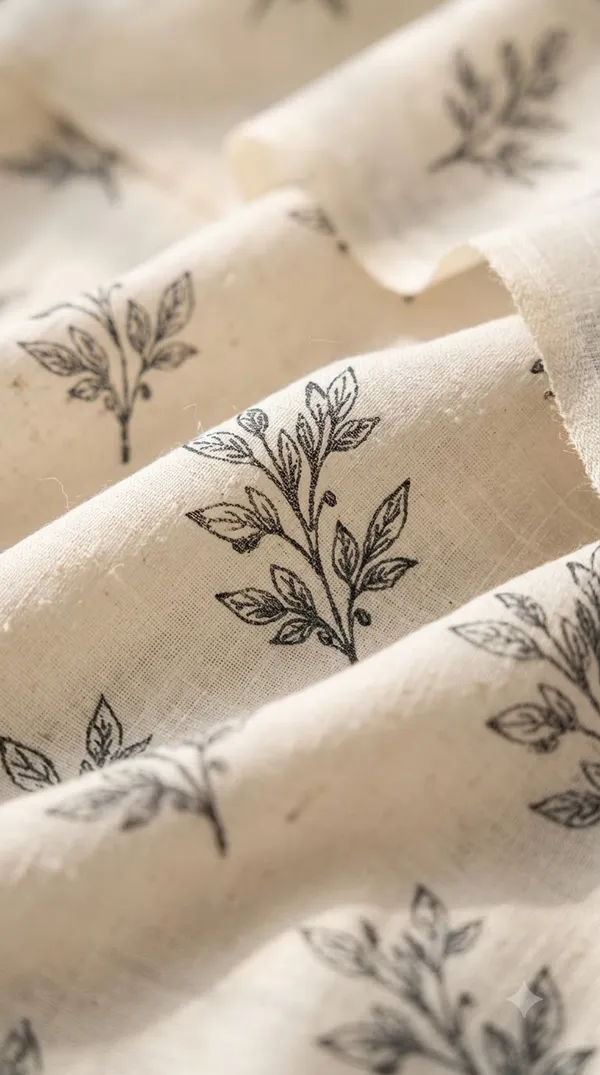 Ivory_Botanical_Print_Saree_For_Women