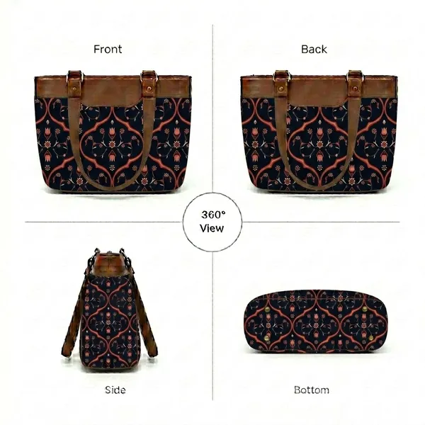 Black_Printed_Structured_Tote_Bag_For_Women