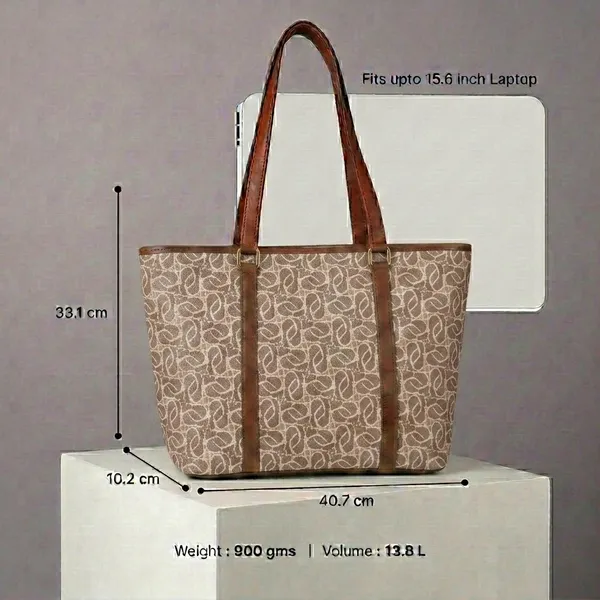 Beige_Printed_Structured_Tote_Bag_For_Women