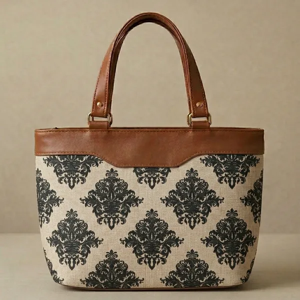 Beige_Canvas_Printed_Tote_Bag_For_Women