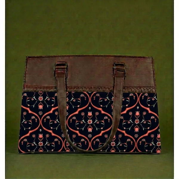 Brown_Printed_Tote_Bag_For_Women