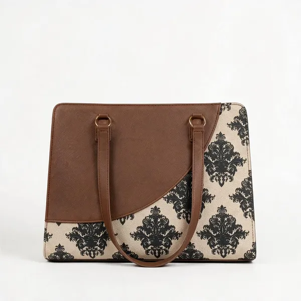 Brown_Printed_Tote_Bag_For_Women