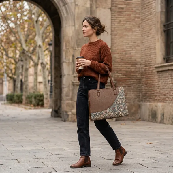 Brown_Printed_Fabric_Tote_Bag_For_Women