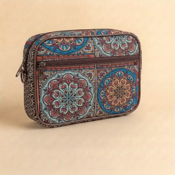 Multicolor_Printed_Zippered_Cosmetic_Pouch_For_Women