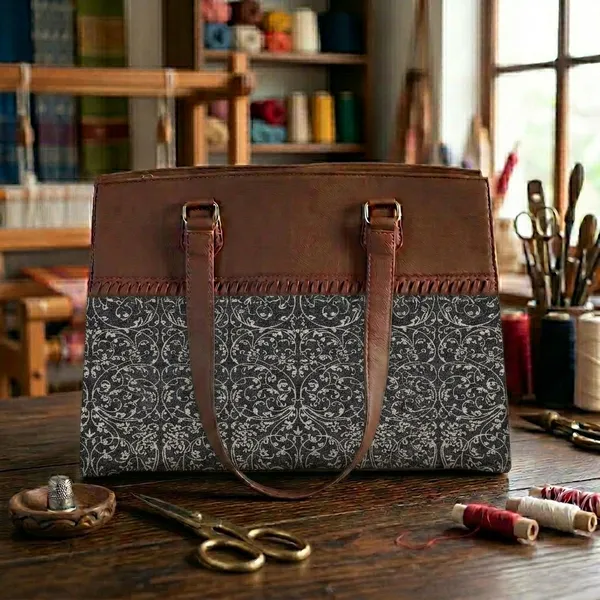 Brown_Printed_Tote_Bag_For_Women