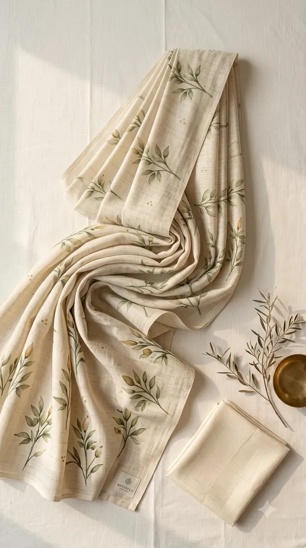 Cream_Cotton_Floral_Print_Saree_For_Women