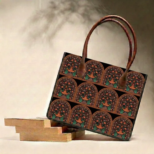 Brown_Printed_Tote_Bag_For_Women