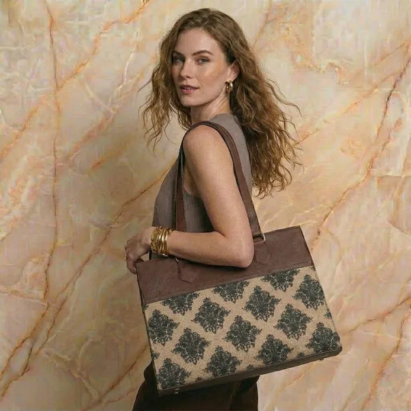 Brown_Canvas_Printed_Tote_Bag_For_Women