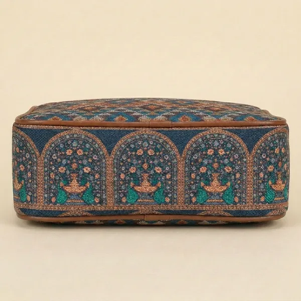 Multicolour_Fabric_Printed_Cosmetic_Pouch_For_Women