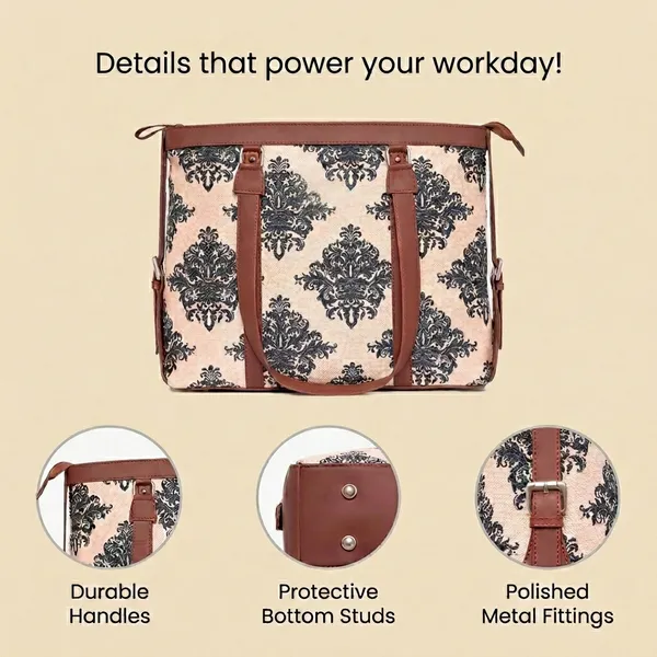 Beige_Printed_Canvas_Tote_Bag_For_Women
