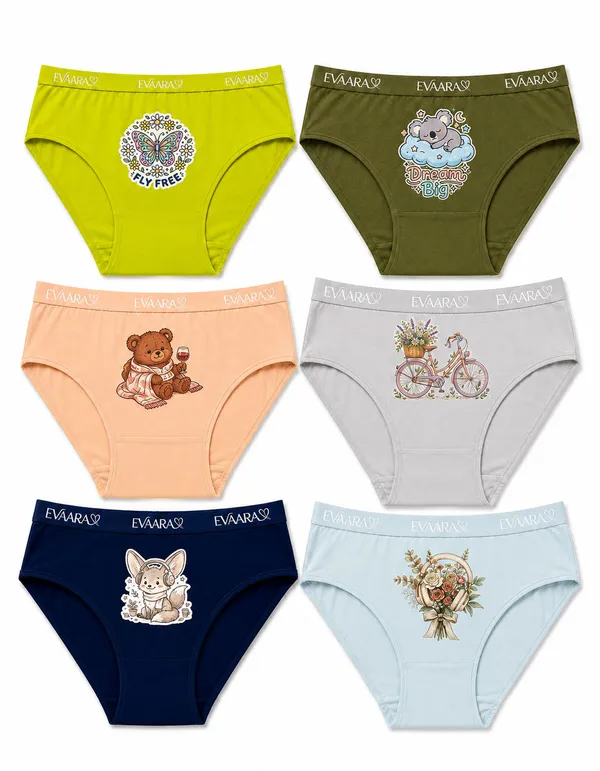 Multicolour_Cotton_Panty_For_Girls_(Pack_Of_6)