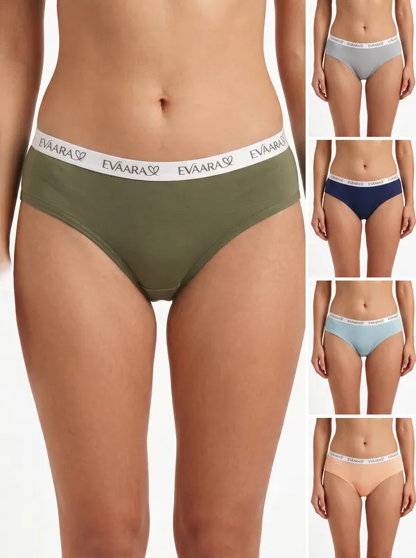 Multicolour_Cotton_Panty_For_Women_(Pack_Of_5)