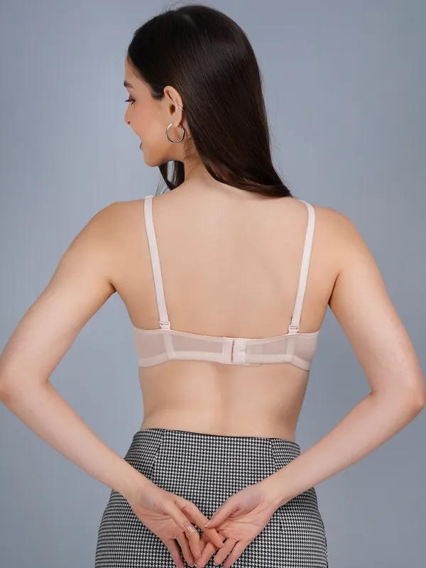 Beige_Nylon_Non-Padded_Wired_Bra_For_Women