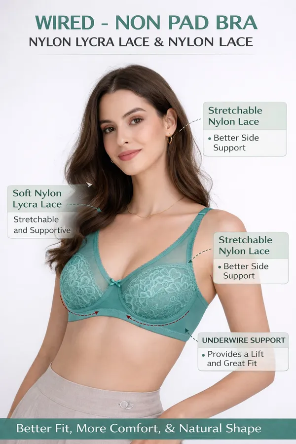 Blue_Nylon_Wired_Non-Padded_Bra_For_Women