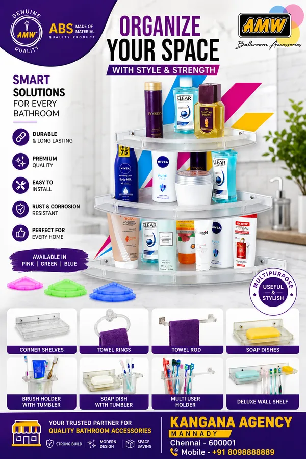 White_Polypropylene_Corner_Bathroom_Shelf_For_Bathroom