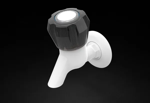Black_And_White_Polypropylene_Random_Copolymer_(Ppr/Pprc)_Wall_Mounted_Bib_Tap_For_Bathroom_Pack_Of_3