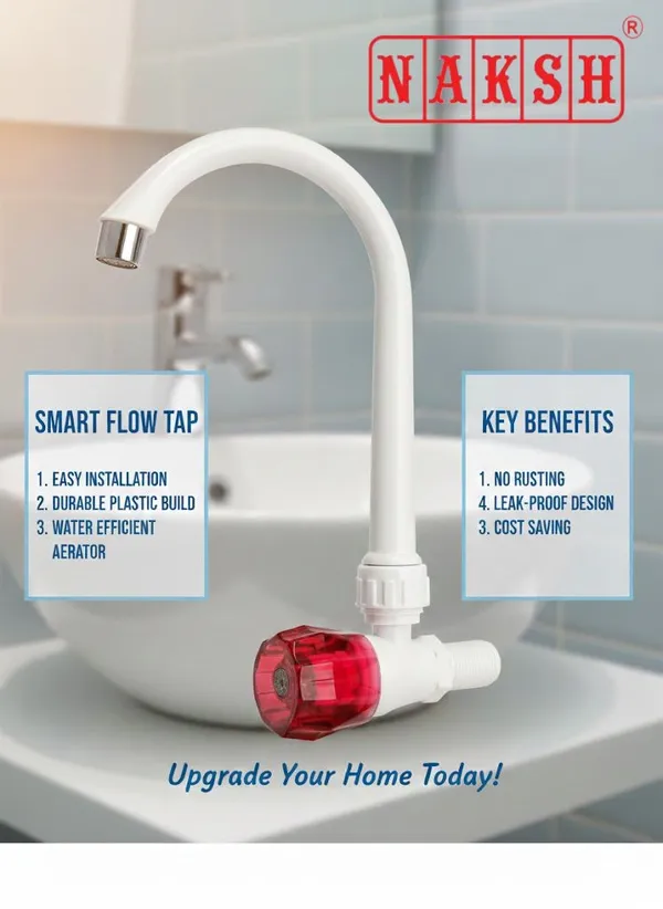 White_Polypropylene_Water_Tap_For_Kitchen_&_Bathroom