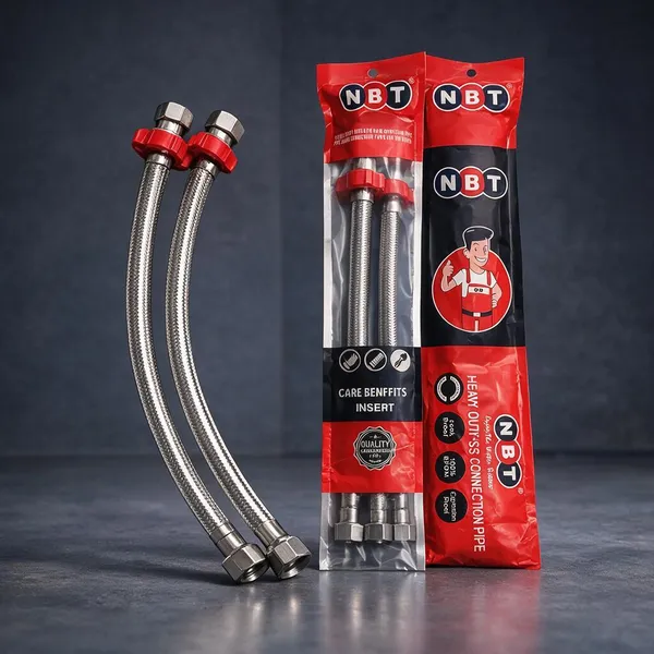 Silver_Stainless_Steel_Connection_Pipe_For_Plumbing_Pack_Of_4