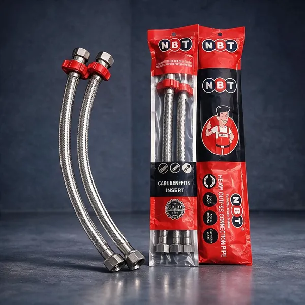 Silver_Stainless_Steel_Connection_Pipe_For_Plumbing_Pack_Of_4