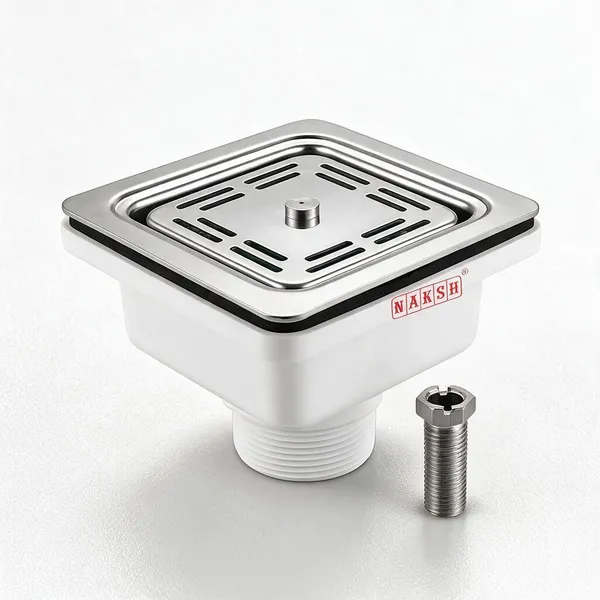 White_And_Silver_Stainless_Steel_+_Pvc_Floor_Drain_For_Bathroom