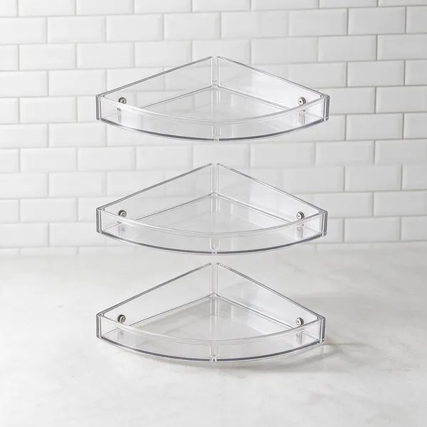 White_Polypropylene_Corner_Bathroom_Shelf_For_Bathroom
