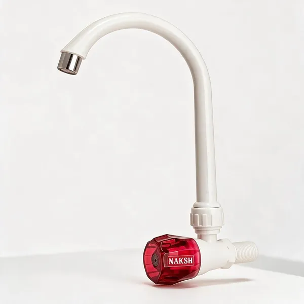 White_Polypropylene_Water_Tap_For_Kitchen_&_Bathroom