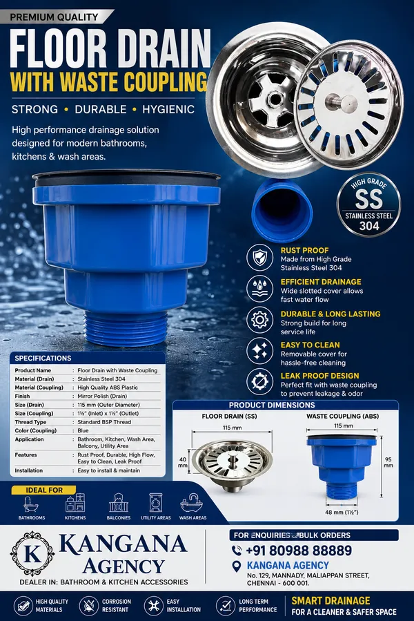 Blue_Abs_Floor_Drain_For_Bathroom