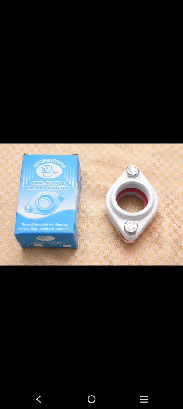 White_Aluminium_Flange_Pipe_Fitting_For_Plumbing_Pack_Of