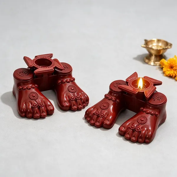 Pooja_Charan_Paduka_Water_Sensor_Diya_(Pack_Of_2)