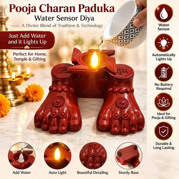 Pooja_Charan_Paduka_Water_Sensor_Diya_(PACK_OF_2)