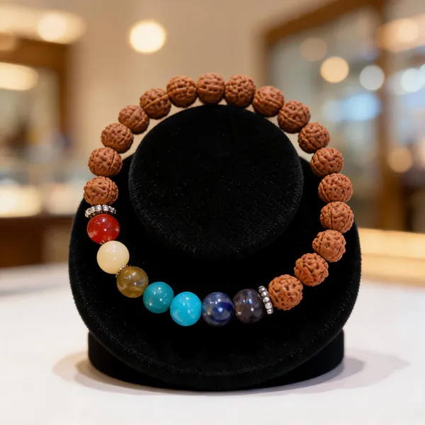 Brown_Rudraksha_Crystal_Beaded_Bracelet_For_Unisex