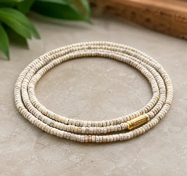 Cream_Tulsi_Beads_3Mm_Mala_For_Devotional_Use