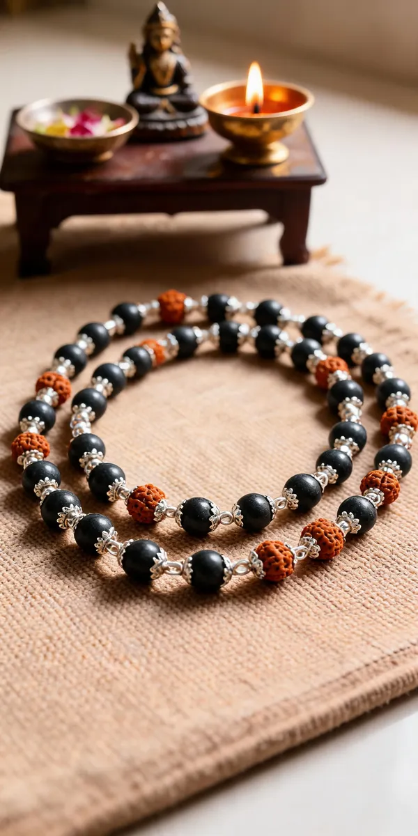 Black_Rudraksha_Karungali_Silver_Capping_Beads_Mala