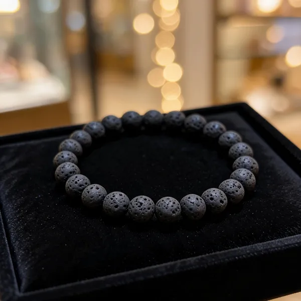 Black_Lava_Stone_Beaded_Bracelet_For_Unisex