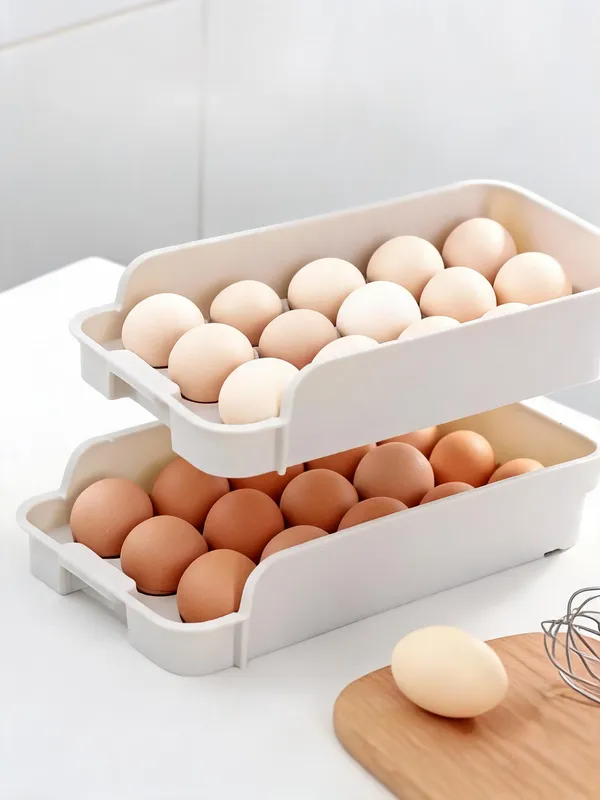 Plastic_Stackable_Egg_Storage_Tray