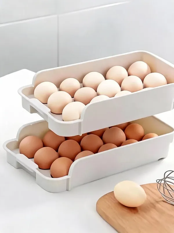Plastic_Stackable_Egg_Storage_Tray