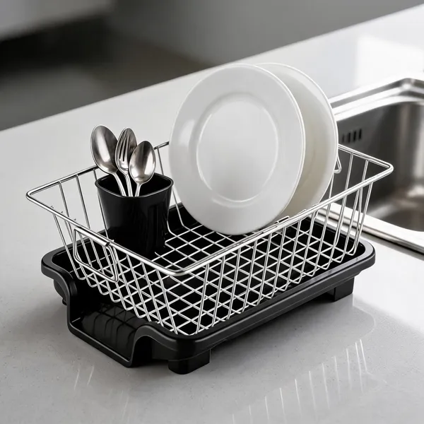 Metal_Modern_Dish_Drying_Mini_Rack_With_Cutlery_Holder