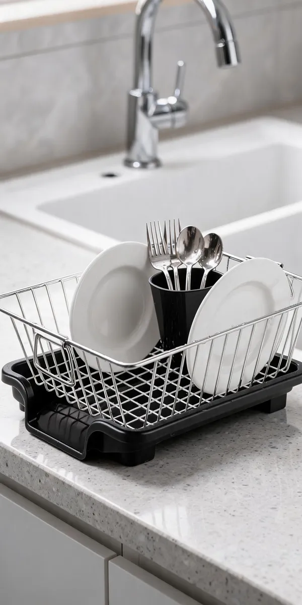 Metal_Modern_Dish_Drying_Mini_Rack_With_Cutlery_Holder