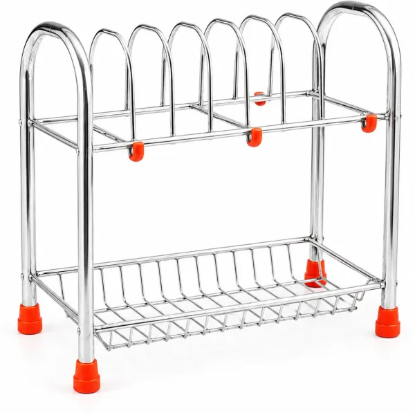 Steel_Cup_Saucer_Rack_With_Hooks