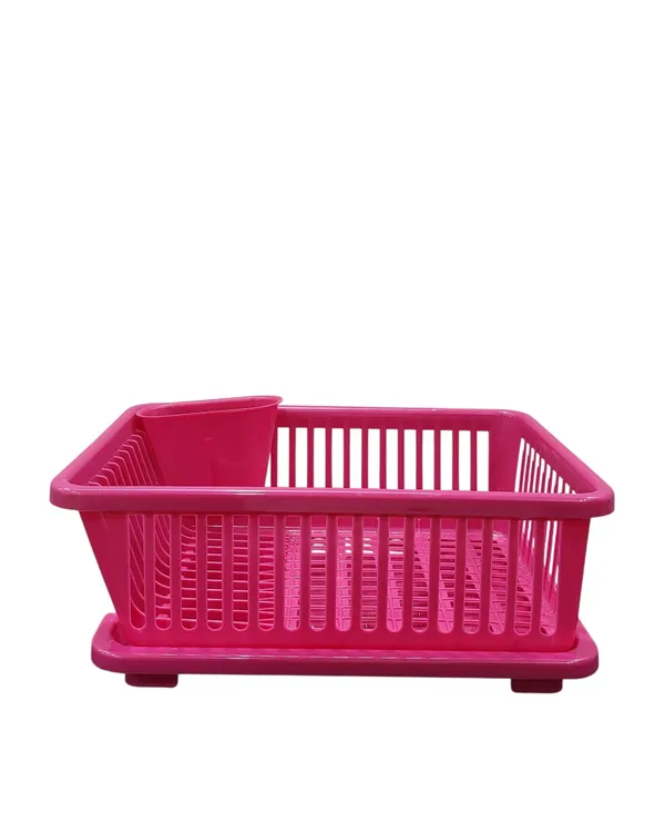 Pink_Plastic_Kitchen_Dish_Drying_Rack