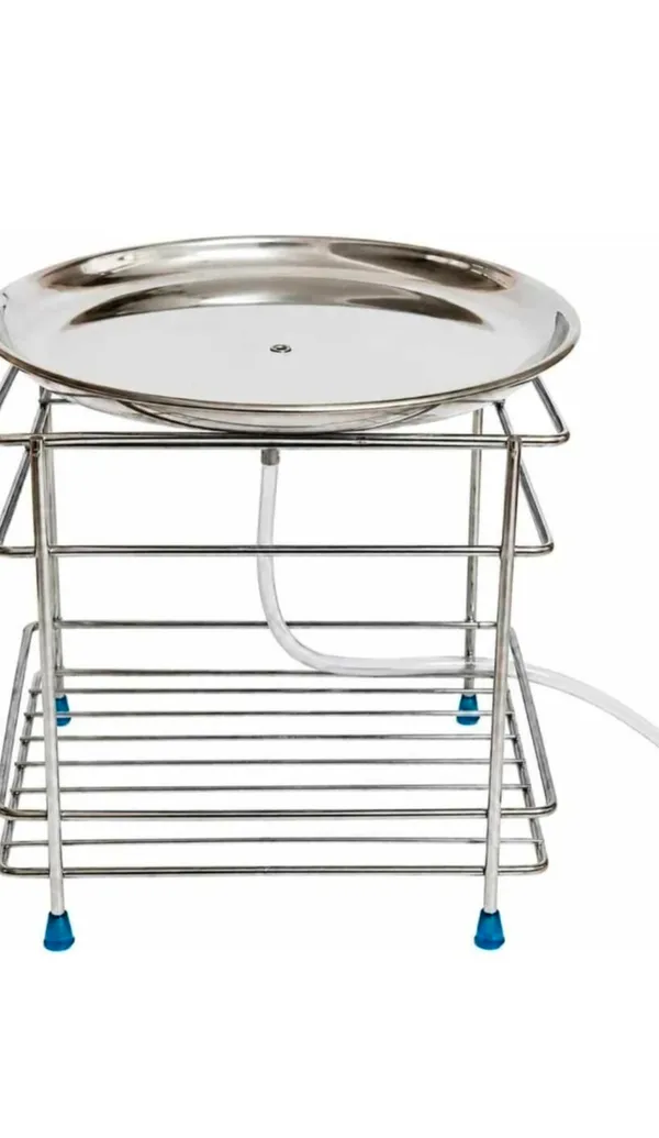 Stainless_Steel_Matka_Stand_With_Drain_Pipe