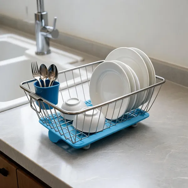 Metal_Kitchen_Dish_Drying_Rack_With_Cutlery_Holder