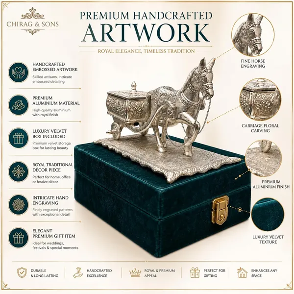 Handcrafted_Silver_Aluminium_Horse_Cart_Showpiece_Royal_Traditional_Indian_Carriage_Idol_For_Home_Decor_Office_Table_Festive_Gifting_Living_Room_Decoration