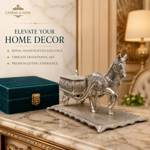Handcrafted_Silver_Aluminium_Horse_Cart_Showpiece_Royal_Traditional_Indian_Carriage_Idol_For_Home_Decor_Office_Table_Festive_Gifting_Living_Room_Decoration