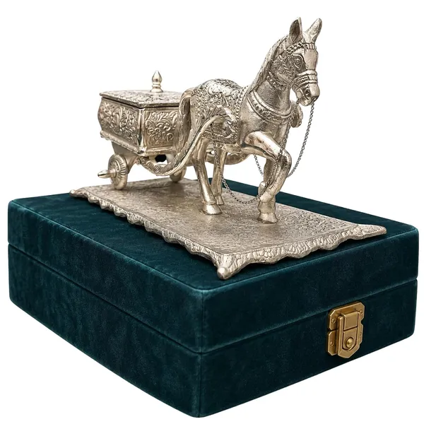Handcrafted_Silver_Aluminium_Horse_Cart_Showpiece_Royal_Traditional_Indian_Carriage_Idol_For_Home_Decor_Office_Table_Festive_Gifting_Living_Room_Decoration