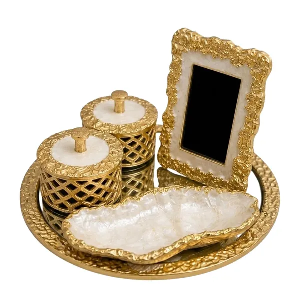 Premium_Aluminium_Decorative_Vanity_Set_With_Tray_Mirror_And_Storage_Containers_Collection_For_Home_Decor_Organization